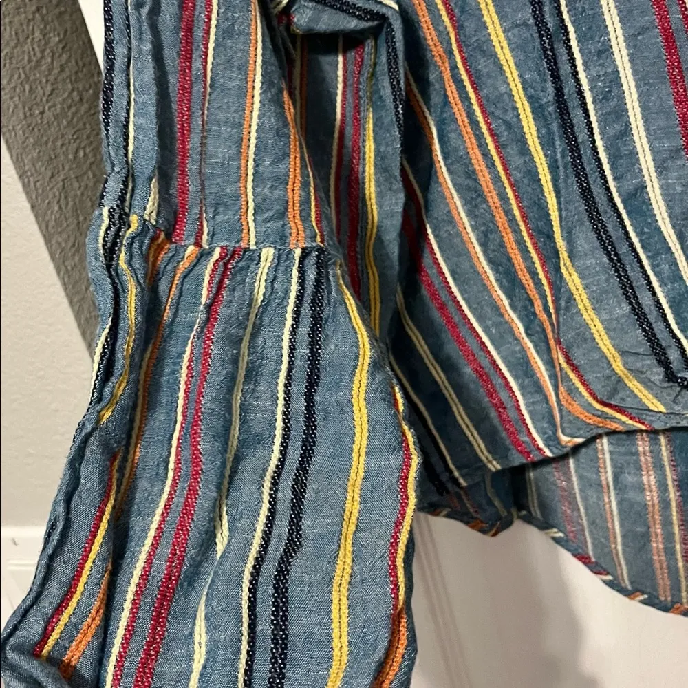 Keep in touch multicolored striped shirt in large - Image 3