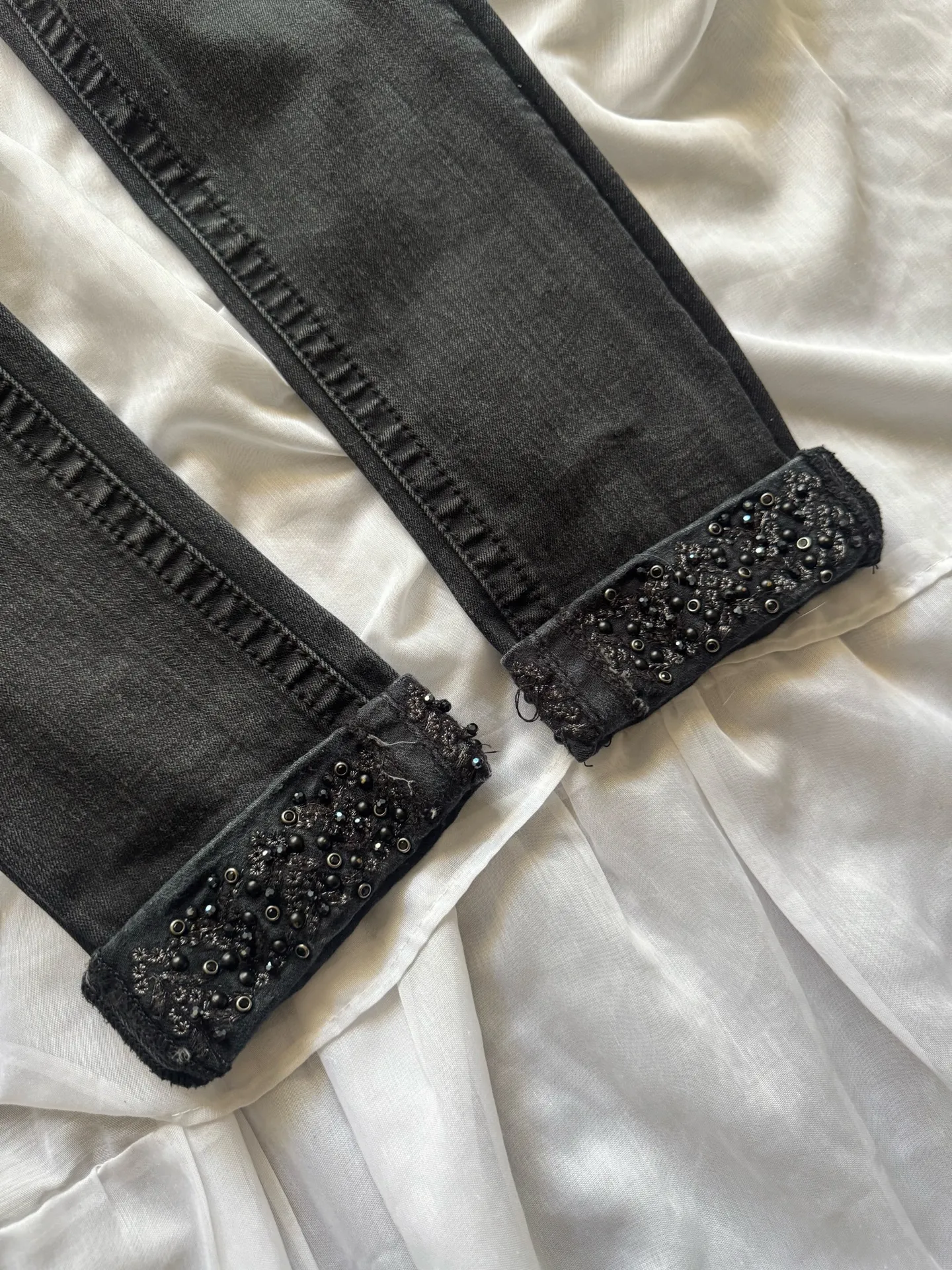 Miss Me Black Embellished Cuffed Skinny Jeans - Image 12