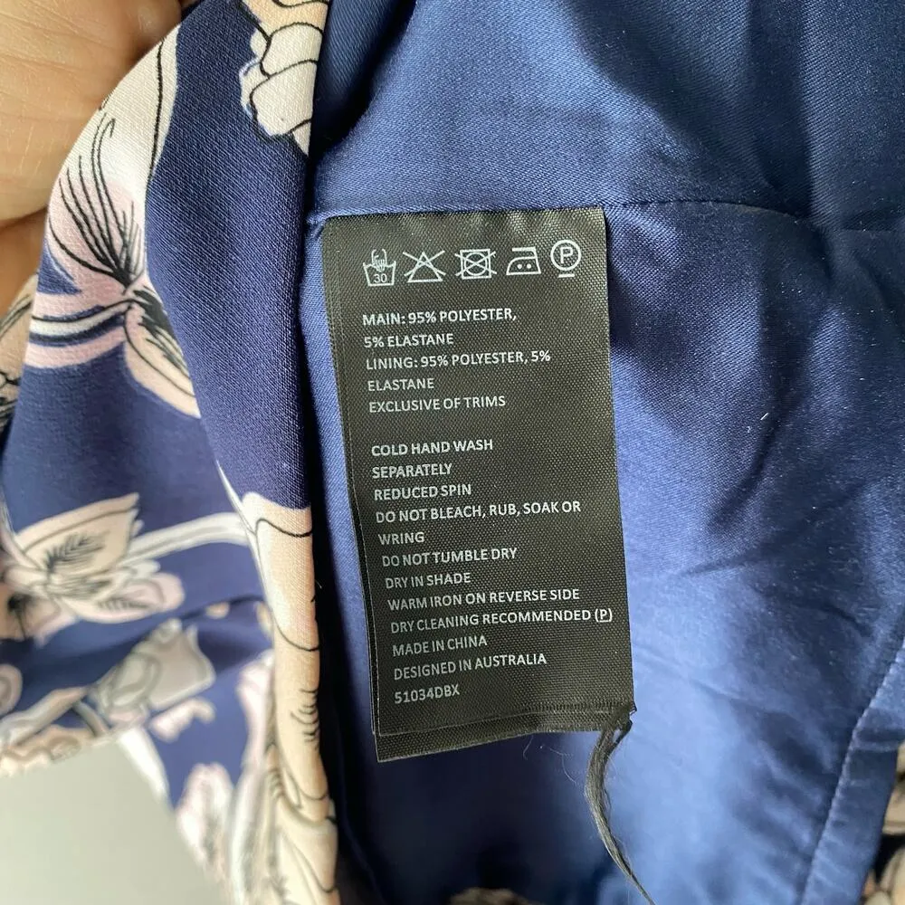 Bardot Nordstrom sz 4 floral off shoulder ruffle mini sheath dress - Image 6