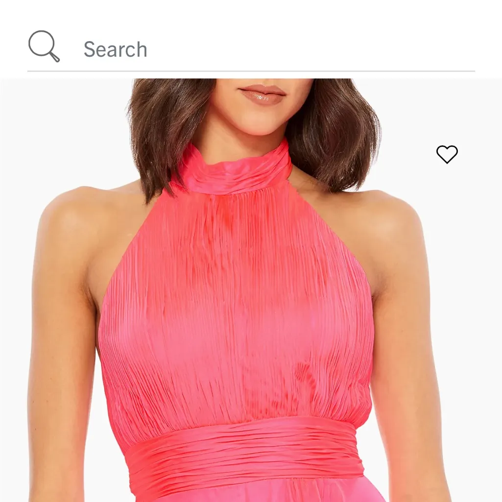 MacDuggal Chiffon Tiered Gown - Hot Pink size 16 - Image 4