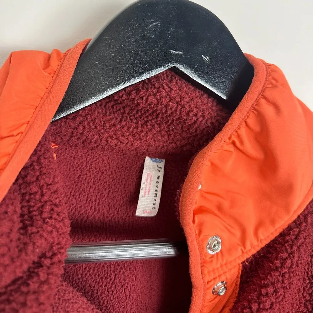 FREE PEOPLE Movement Hit The Slopes Pullover in Dark Red Size Medium - Image 6