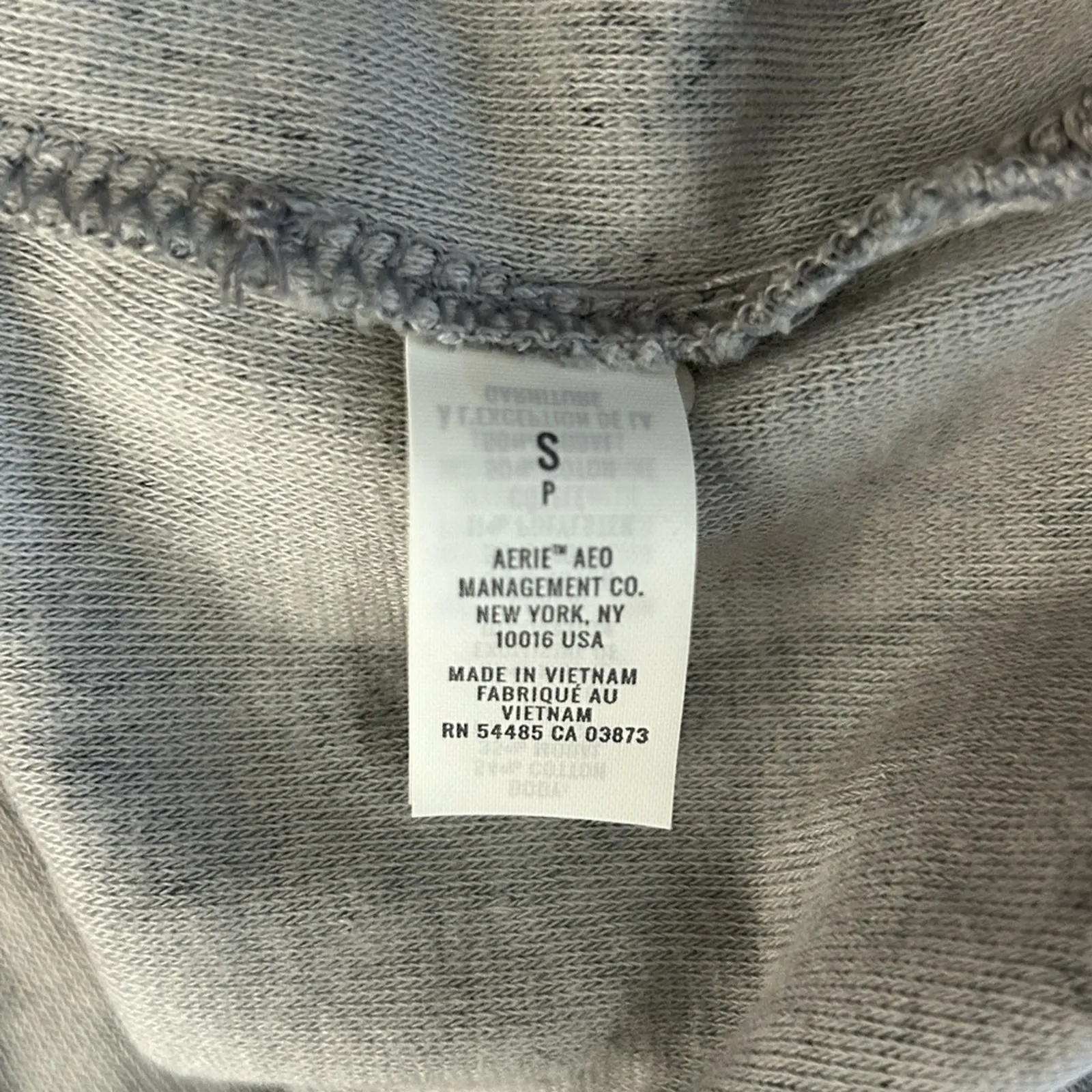 Aerie NWT Oversized Desert Grey Leopard Fleece Pullover Size Small Cozy - Image 12