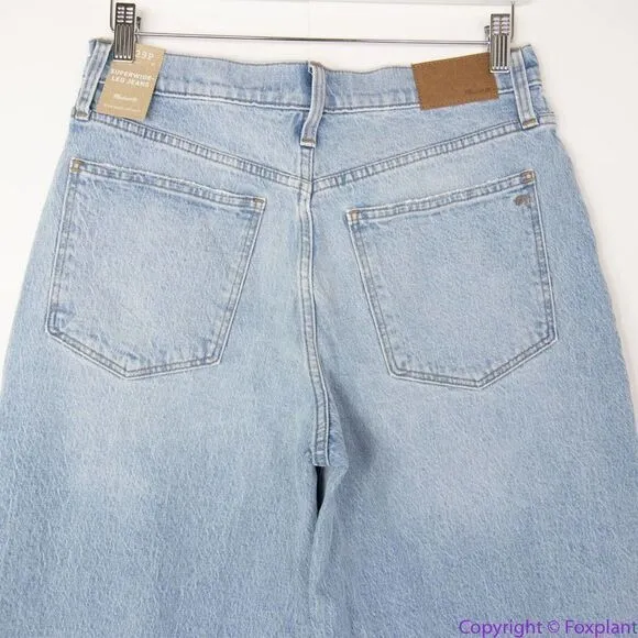NEW Madewell Petite Superwide-Leg Jeans in‎ Blaisdell Wash, 29P - Image 8