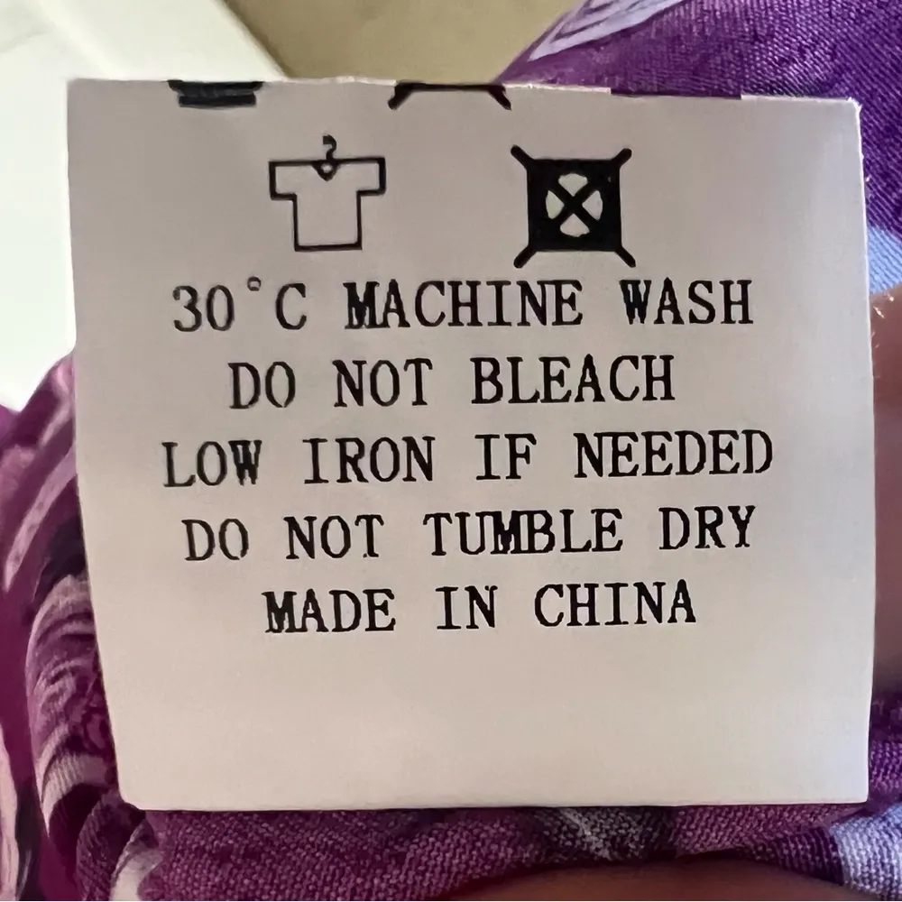 Purple Rose Print V Neck Midi Dress/Swim Cover Up Sz Small - Image 8