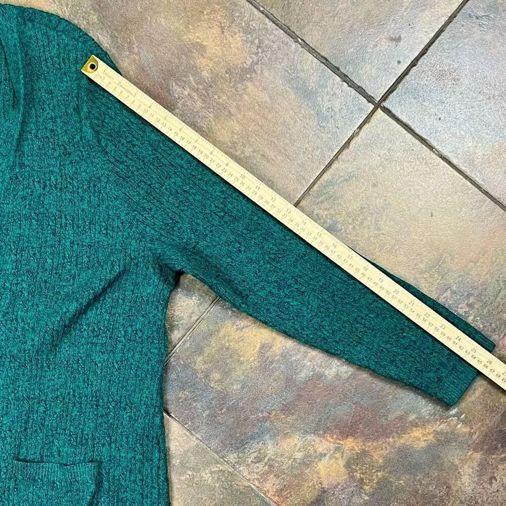 New! NWT Kim Rogers Green Marble Cable Cardigan 2X - Image 6