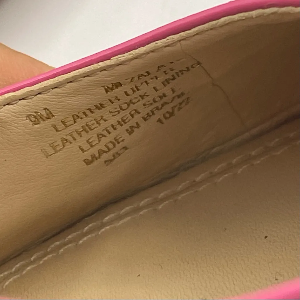 Marc Fisher Zala Barbie pink patent leather slip on pointed toe pumps Size 9M - Image 7