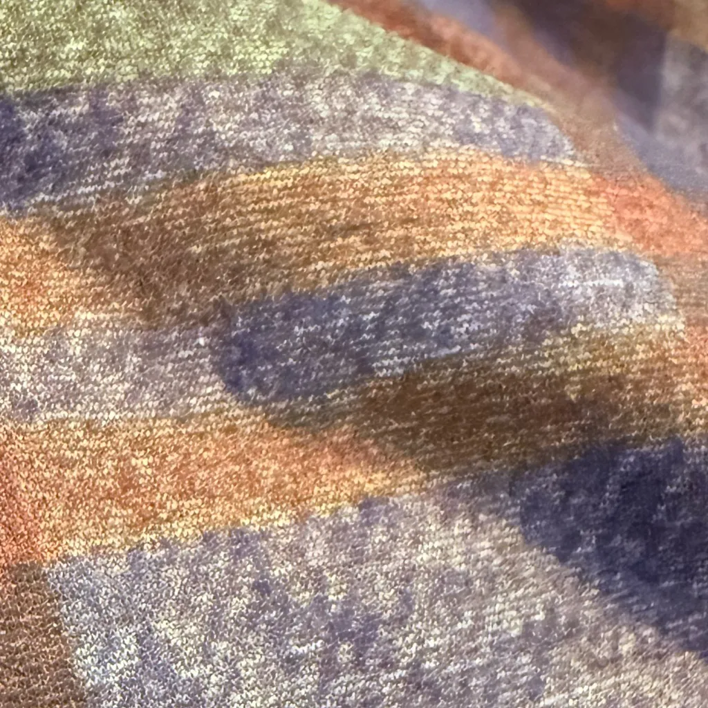 Plaid Pencil Skirt Women’s Large Gray Navy Brown Stretch Career Office Fall NWT Blue - Image 5