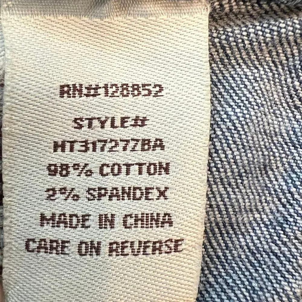 Hot Kiss Skylar Skirt Full Button Denim Mini Skirt, Size M - Image 8