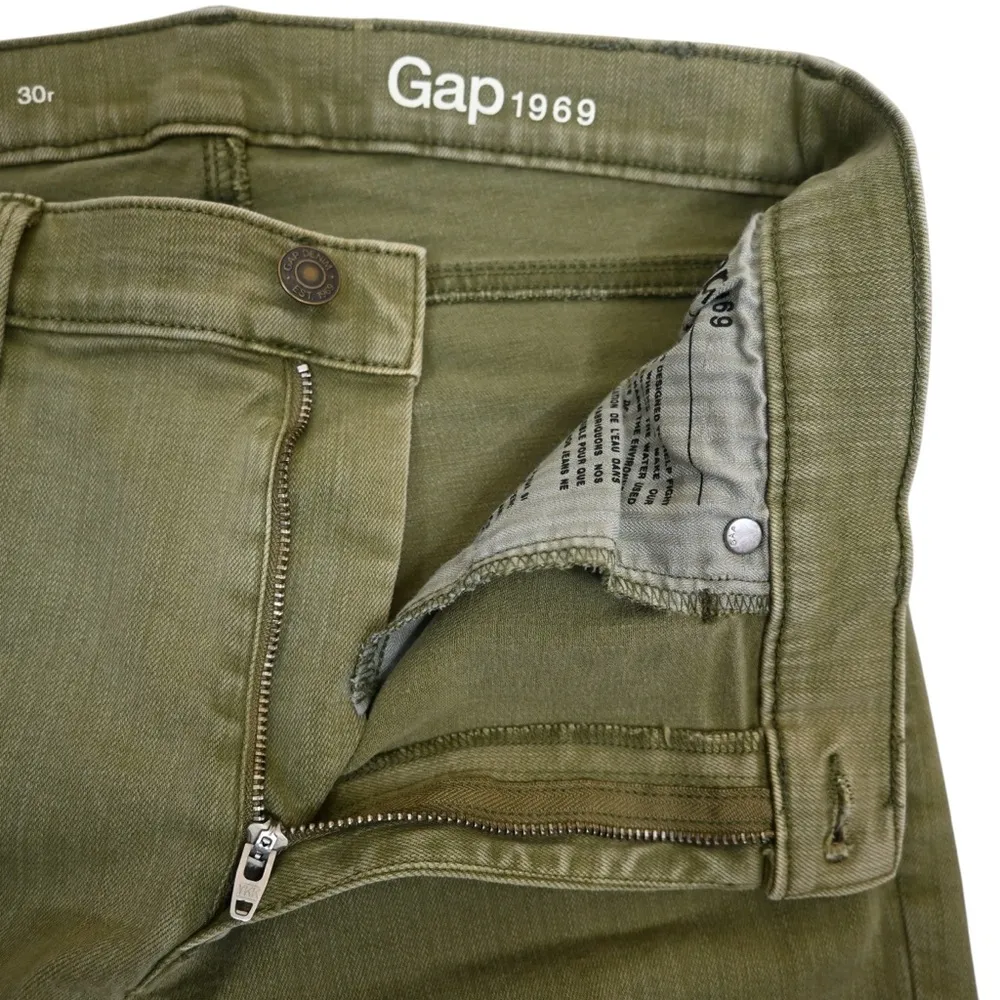 GAP 1969 Womens 30 Regular Green Skinny Jean - Image 8
