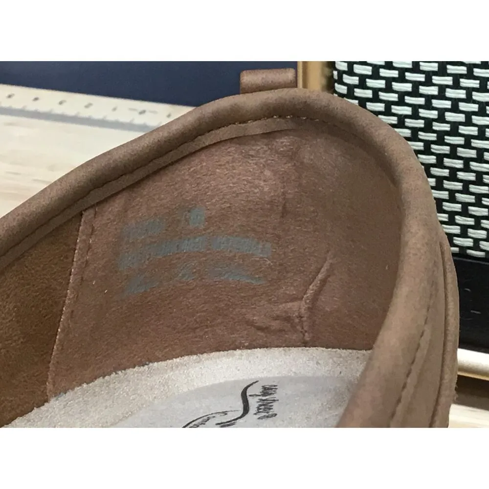 Easy Street Women's 7 Brown Leather Slip-On Round Toe Comfort Ballet Flats - Image 7