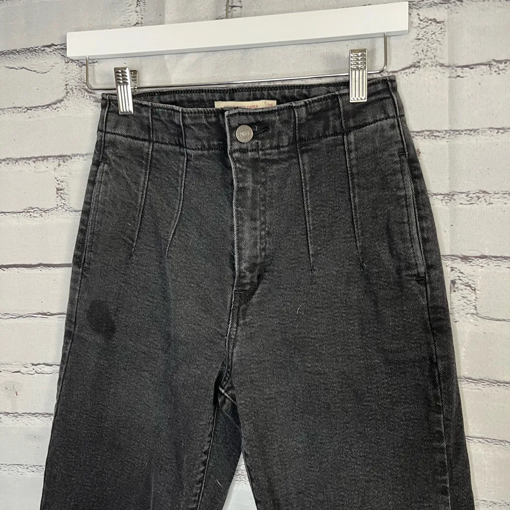 Levi’s Black High-Waist Tapered Jeans 25x29 Y2K Streetwear Mom Jean Vintage 90s - Image 5