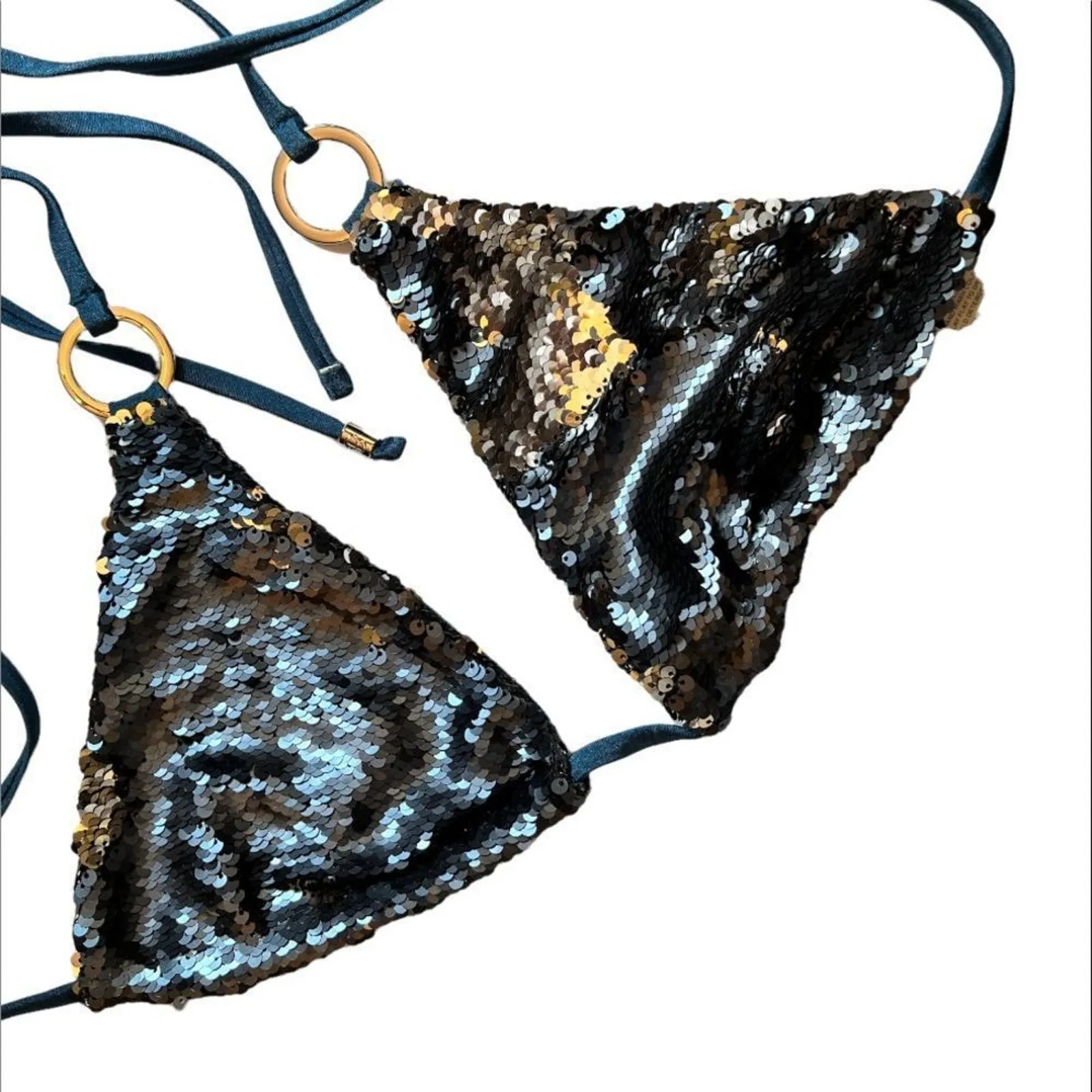 Beach Bunny  Sirens Song Sequin‎ Bikini Top - Image 3