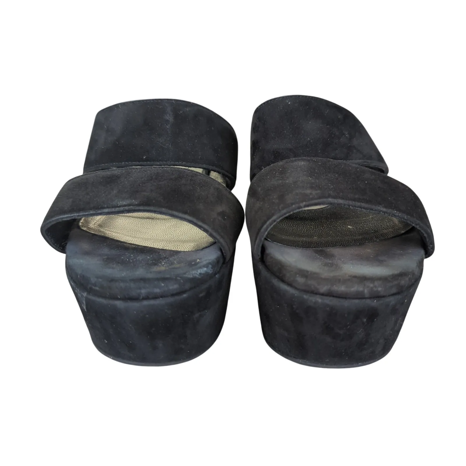Robert Clergerie‎ Frazzia Black Suede Wedge Platform Sandals Slides Size 38
7.5 - Image 3