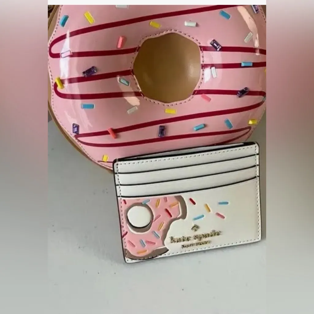 Kate♠️Spade Coffee Break Donut Small Slim Card Holder🍩🍩🍩🍩🍩🍩🍩 - Image 3
