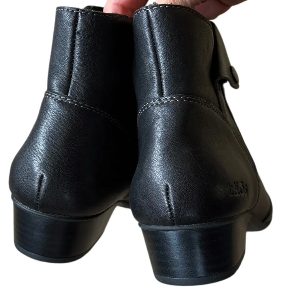 EUC Taos Leather Oh Snap Ankle
Boots Black Size 8 - Image 6