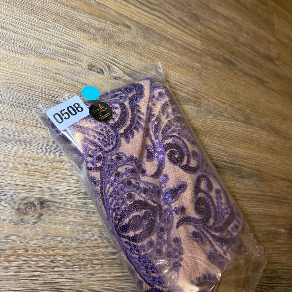 Free People Purple Lace Sequin Sparkly Mini Dress - Image 16