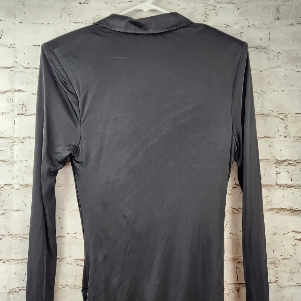 GAUGE81 Utena Dress in Black Size Large Long Sleeve Plunging Neckline - Image 8