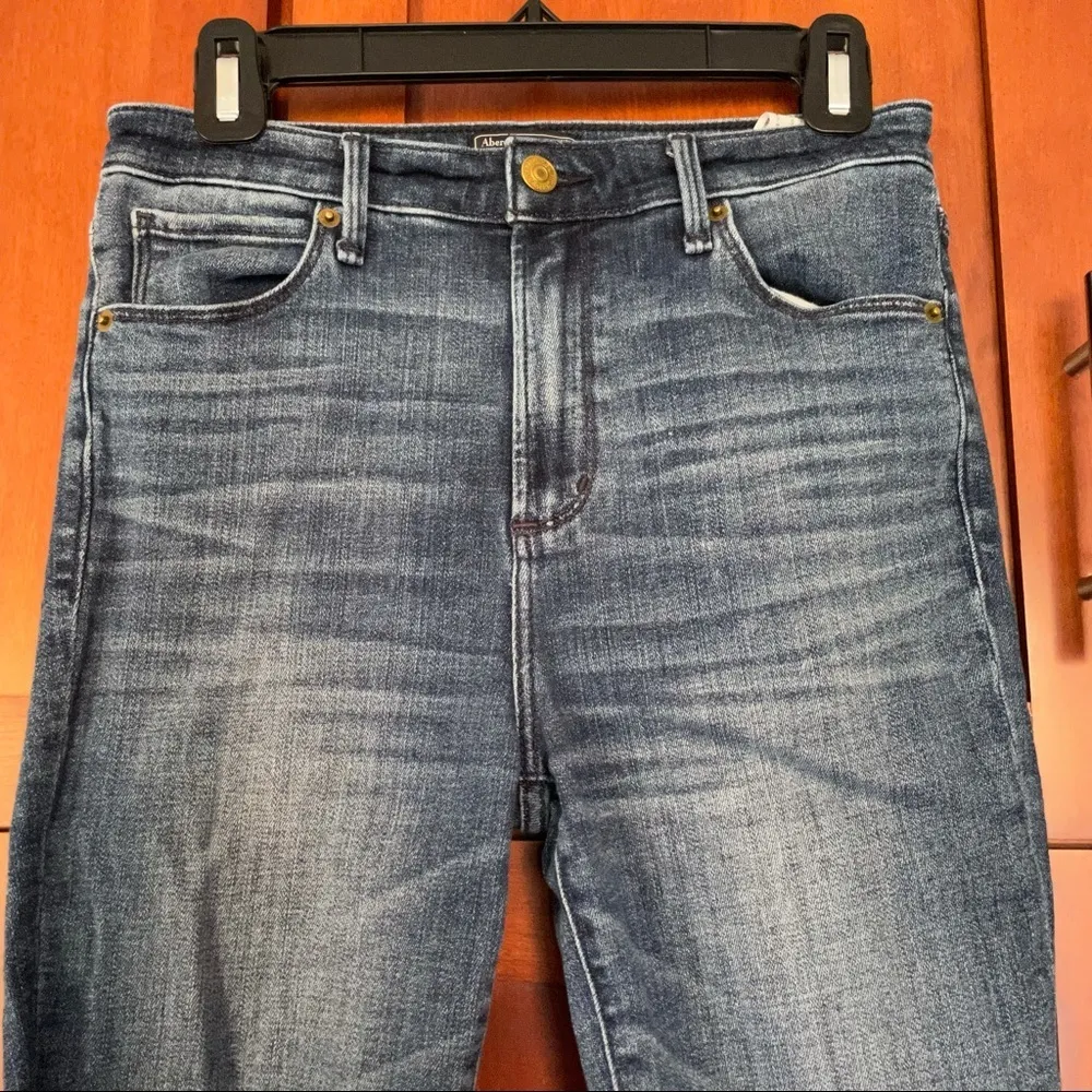 Abercrombie and Fitch Jeans Simone High Rise Super Skinny Distressed Size 28 6 - Image 2