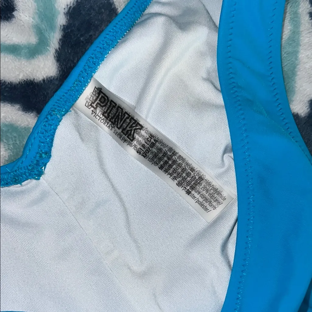 Victoria’s Secret Pink Cut Out Blue Bikini Set - Image 4