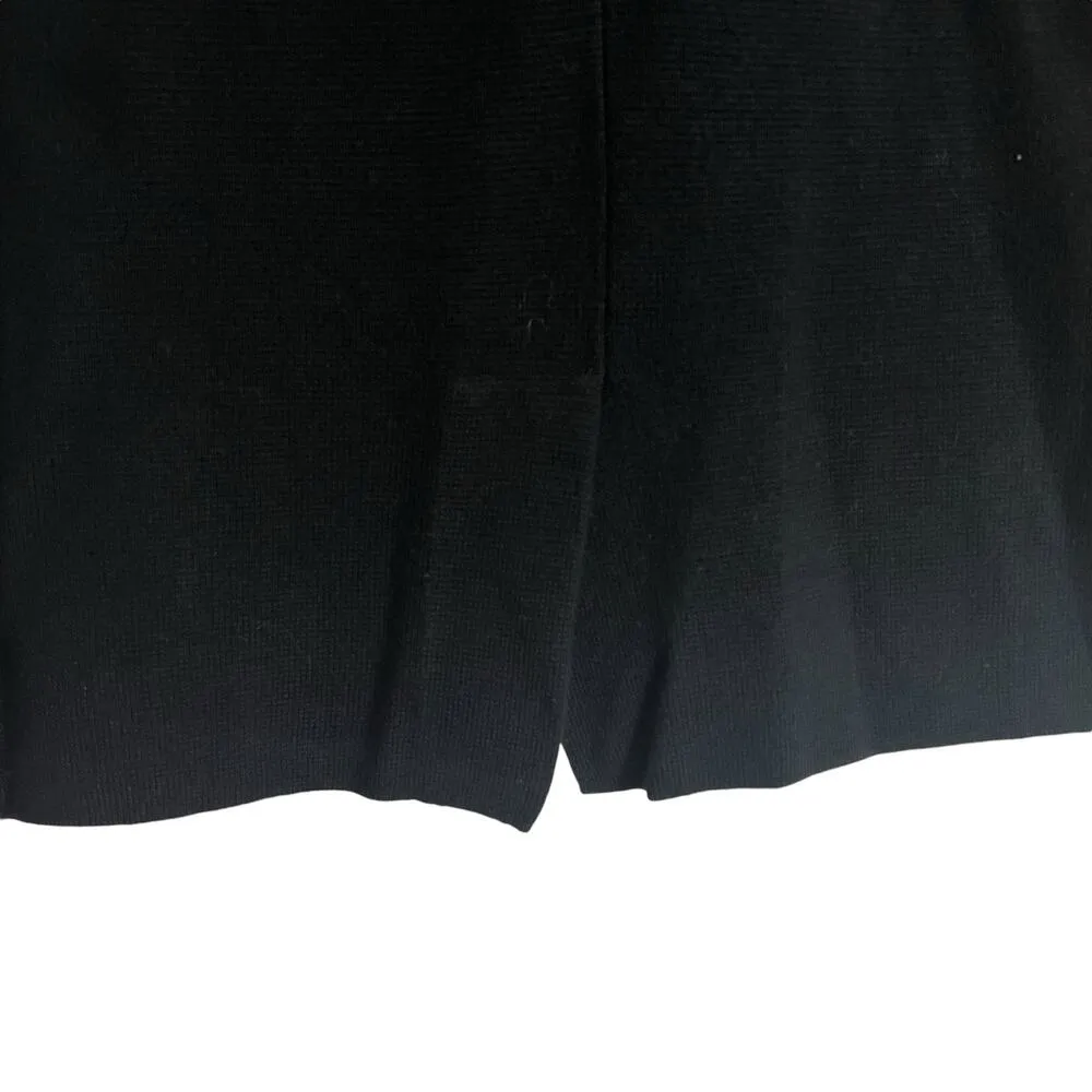 J.Crew Black Knit Waisted Oversized Button Front Sweater Blazer Size XXS - Image 6