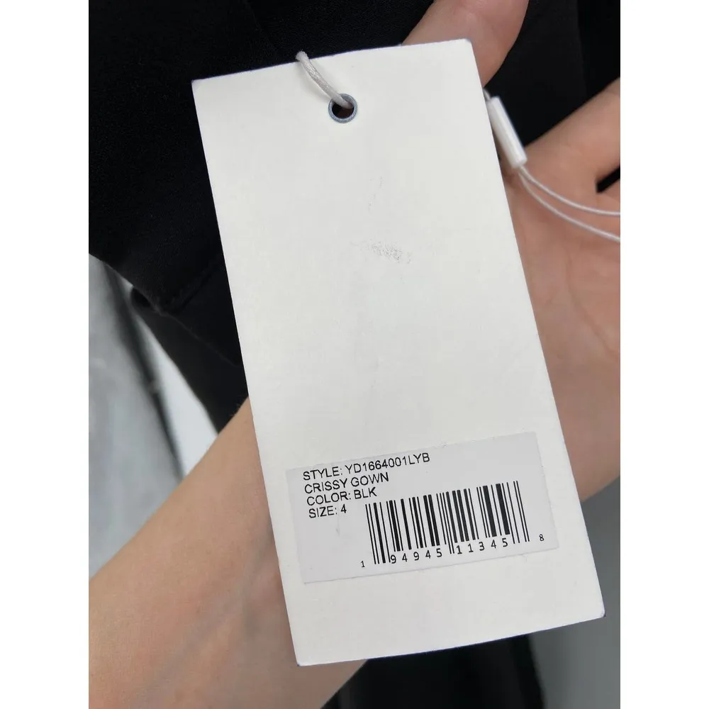 LIKELY Crissy Gown Black Cut-Out Halter Maxi Size 4 NWT - Image 5