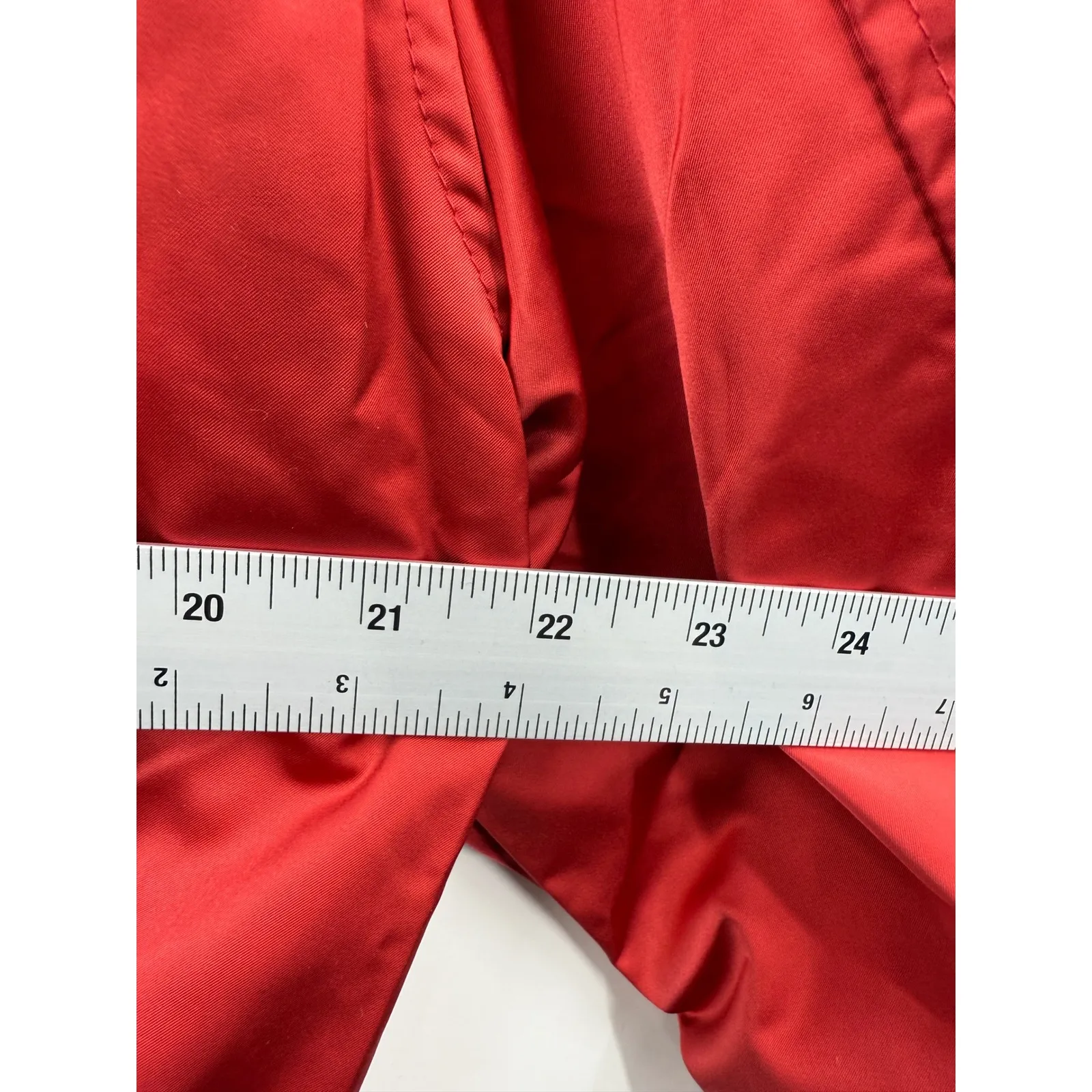 Weekday Kali Varsity Jacket Red "Gentle" Script Logo Ribbed Trim Size S - Image 9