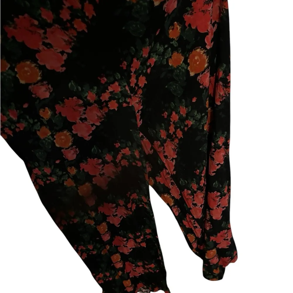 FALL CLEARANCE Tracy Reece floral Sleeveless jumpsuit open back - Black and Red - Image 2