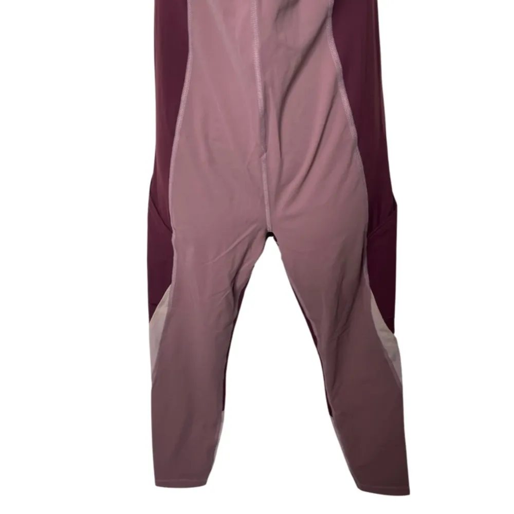 Outdoor Voices ZOOM FULL LENGTH BODYSUIT Jumpsuit DEEP TAUPE/SHIRAZ sz M - Image 5