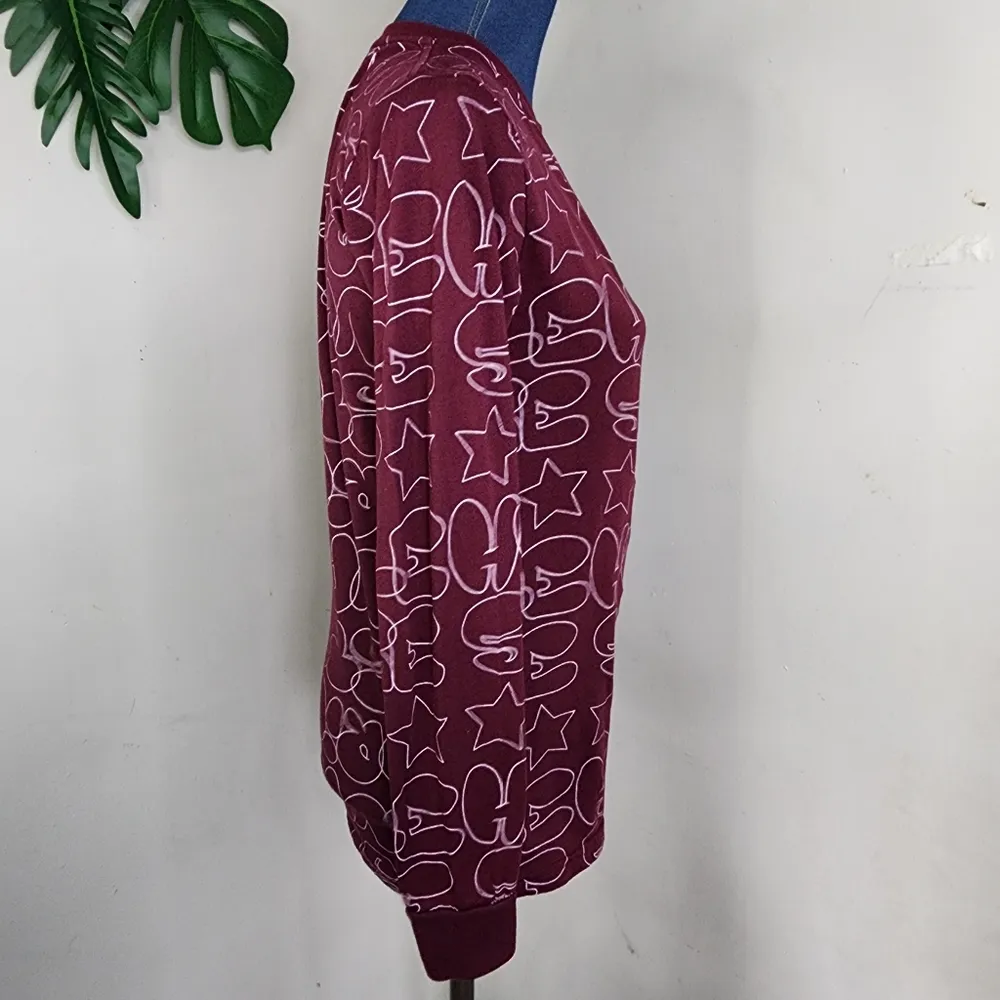 Launder Bailey Apparel Long Sleeve Shirt with Bear Graphic Purple - Image 5