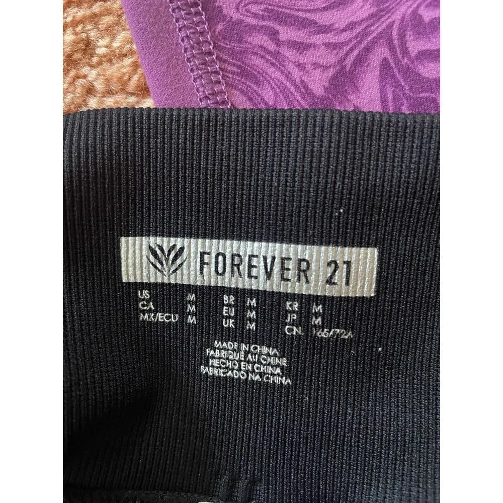 Bundle/  Athletic Leggings/ Under Armour/Hollister/ Size M Women’s/Black/Purple - Image 3