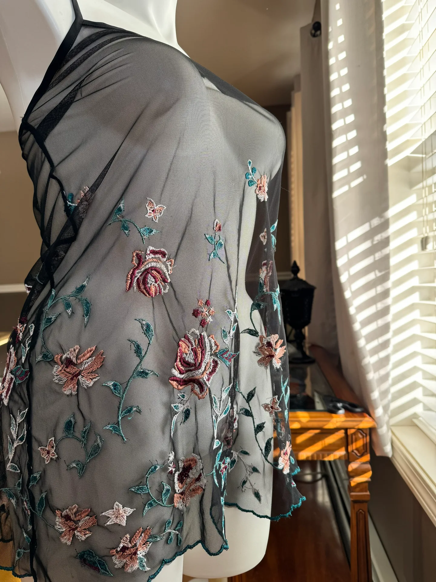 Karri Blue Sheer Dress  - Image 2