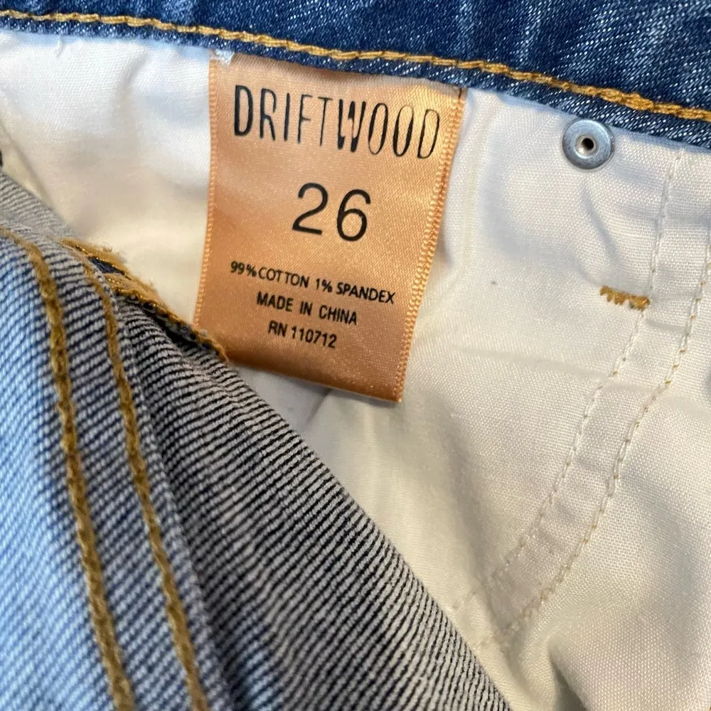 Driftwood Anthro Saydi Patchwork Denim Jean Boho Hippie A line skirt womens 26 4 - Image 12