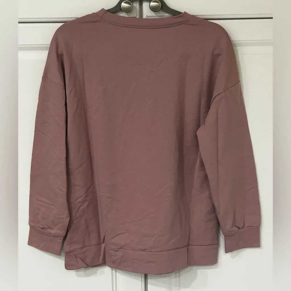 "I'M ONLY TALKING TO MY DOG TODAY" Women's Long Sleeve Sweatshirt Size S - Image 2