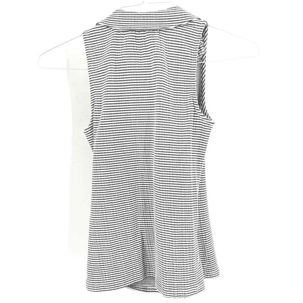 ANTHROPOLOGIE Maeve Striped Cotton Sleeveless Blazer Vest - Image 4