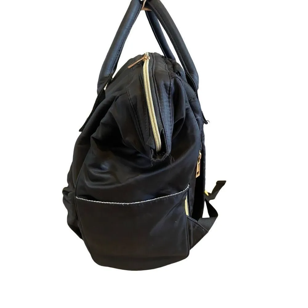 Manso Black School Backpack Bag Travel Vacation - Image 5