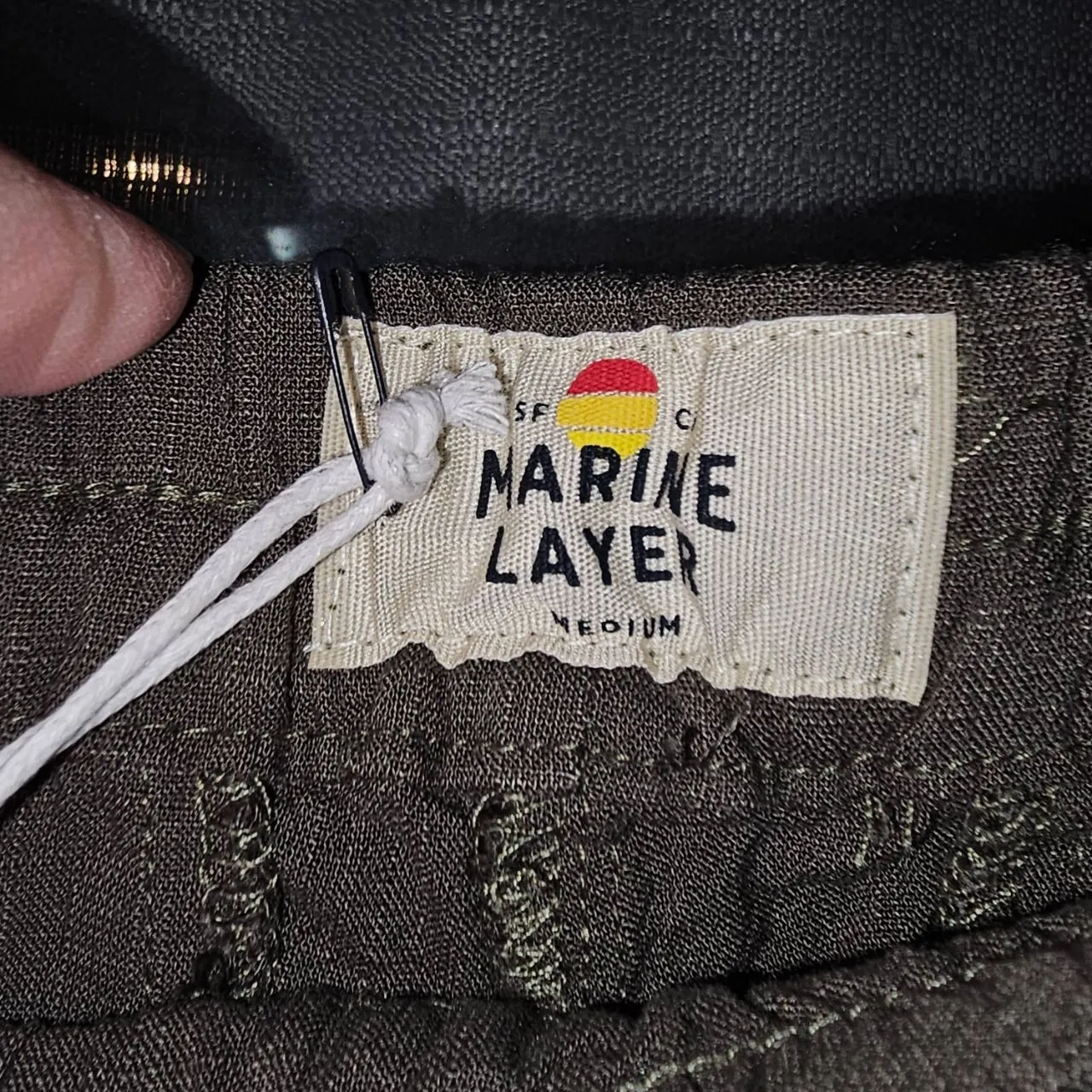 NWT Marine Layer Womens Dusty Olive Tencel Allison Ankle Pants Medium‎ - Image 4