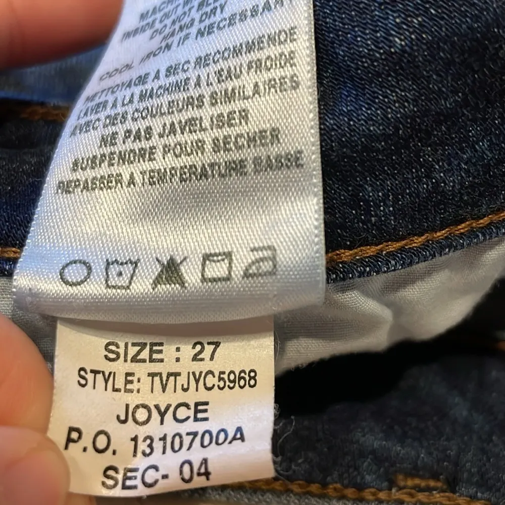 Joe's Jeans- “Joyce” Skinny Ankle Distressed Raw Hem Dark Wash Jeans- Size 27 - Image 10