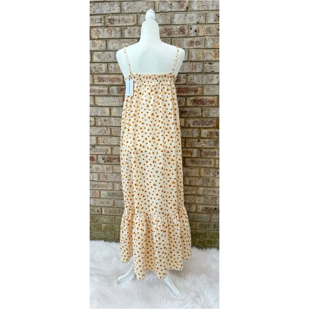 NWT WeWoreWhat Floral Smocked Midi Dress - Image 6