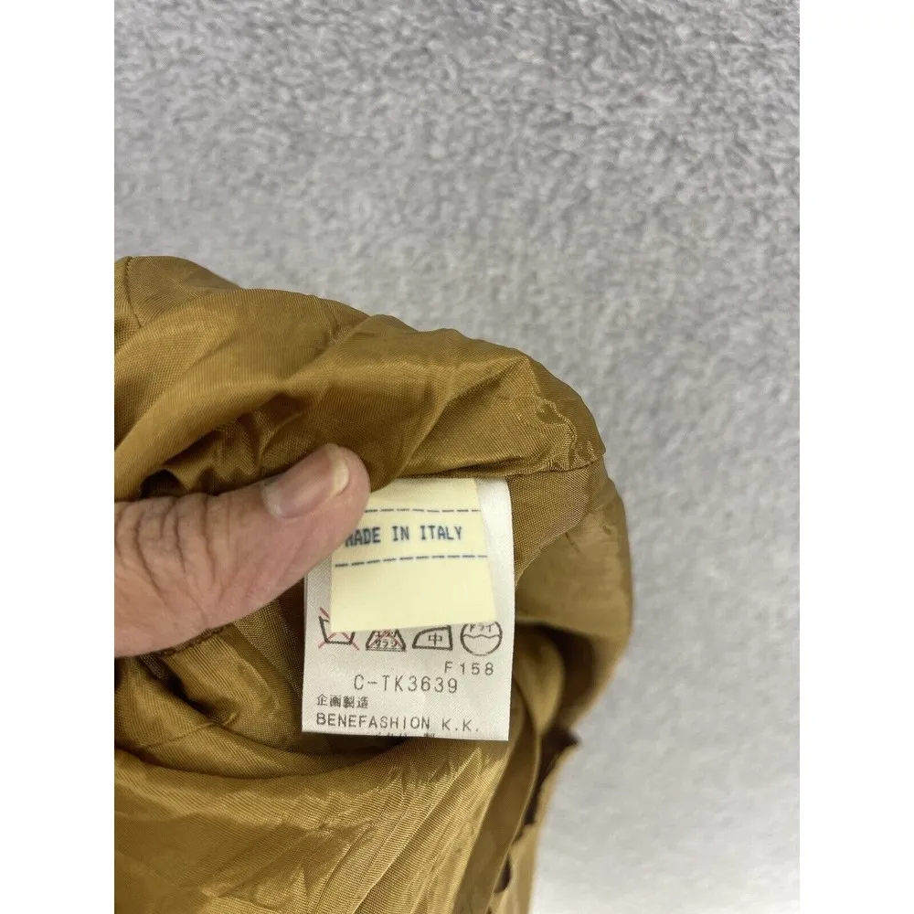 BG Entrance Women's Dress Sheath Sleeveless Ribbed Green Tie Dye Italian Made Size M - Image 8