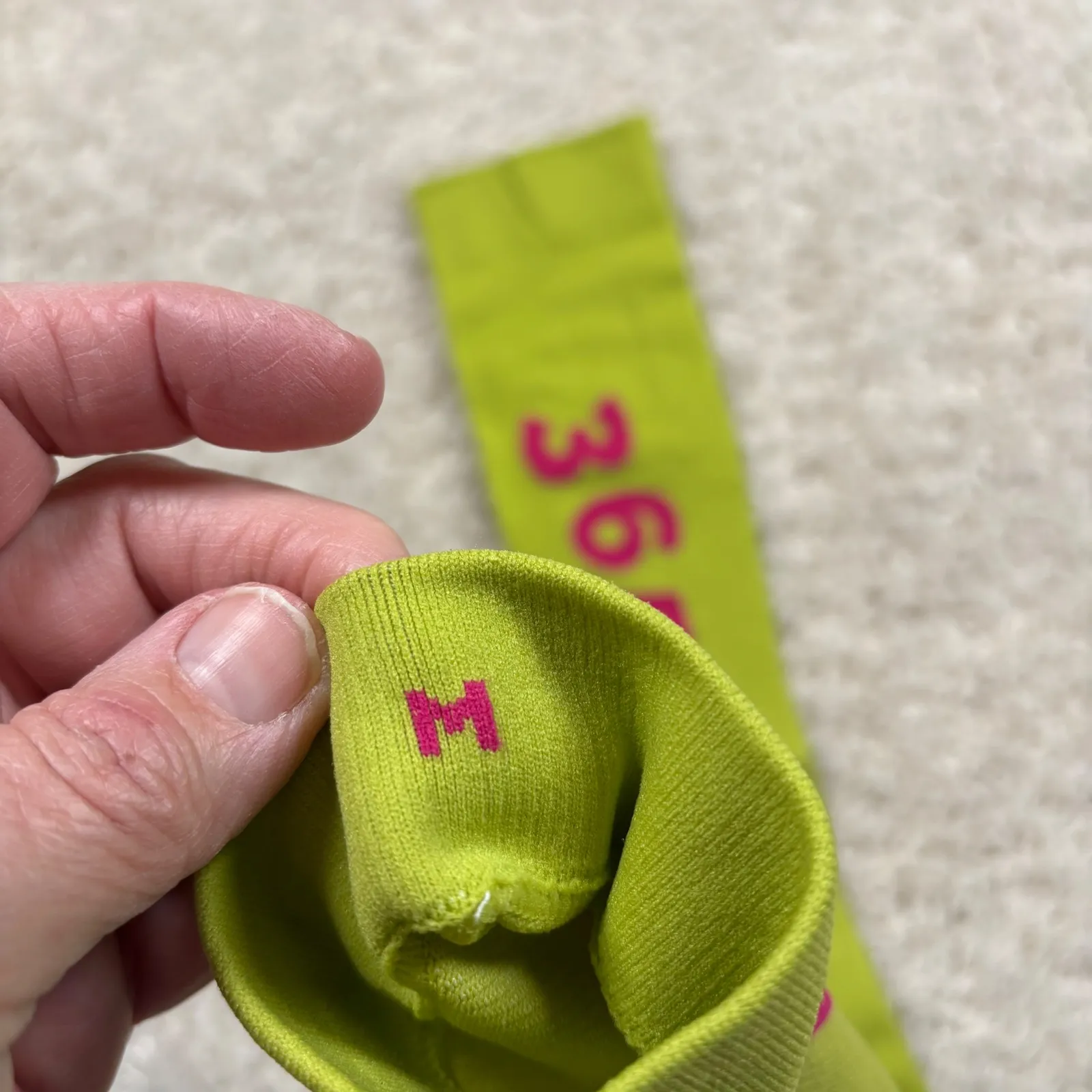 FIGS Nurse Compression Socks Lime Green 24/7 365 Size M - Image 3