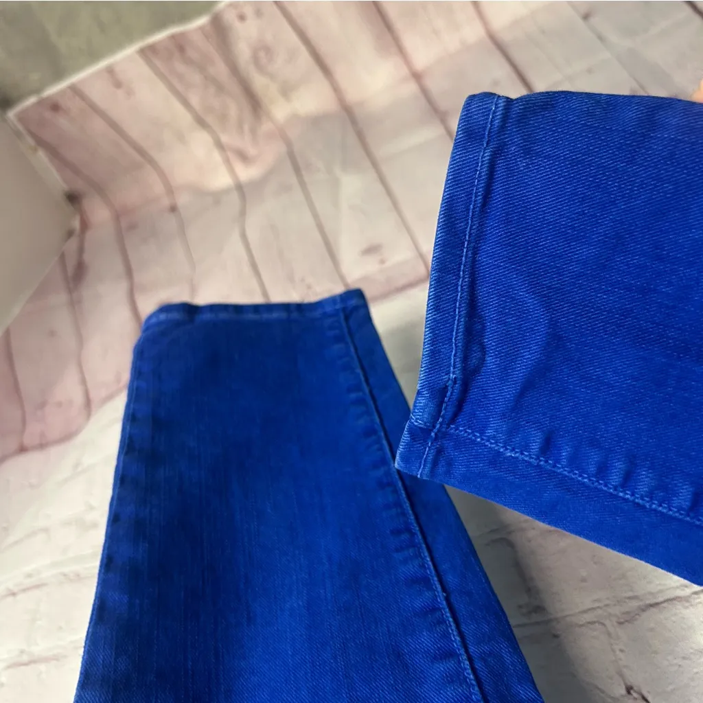 Rebecca Minkoff royal blue slim denim bleeker size 30 waist preppy designer - Image 4