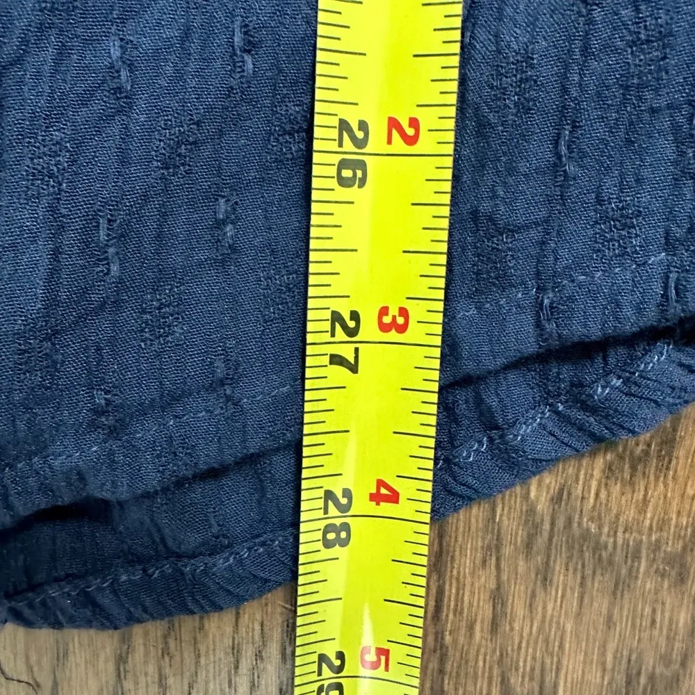 Free People Navy Lace Detail Top - Image 7