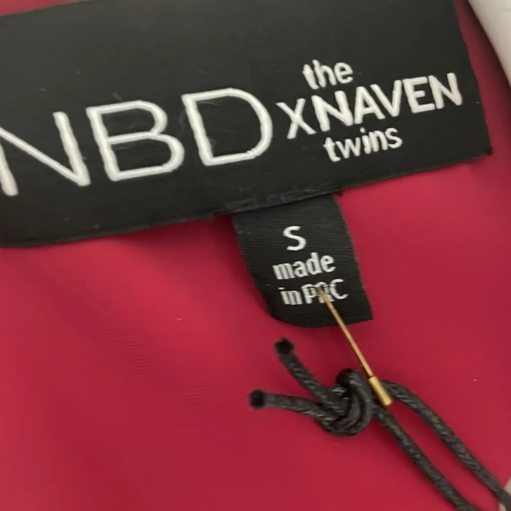 NBD x Naven Twins Open Eyes Fit and Flare Merlot Mini Dress Small Revolve NEW - Image 9