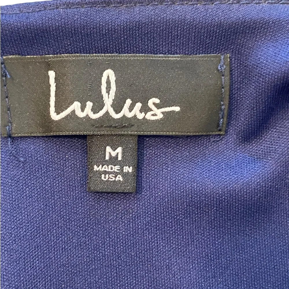 Lulus Run Away With Me Navy Blue Floral Print Long Sleeve Romper - Image 9