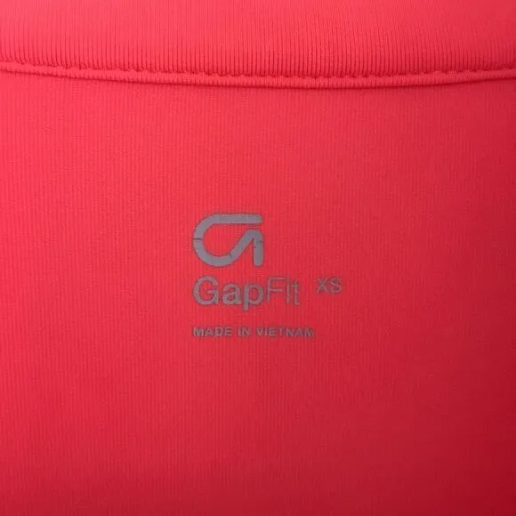 5/$15 Gapfit Coral Thumbhole Athletic Half‎ Zip Up - Image 3