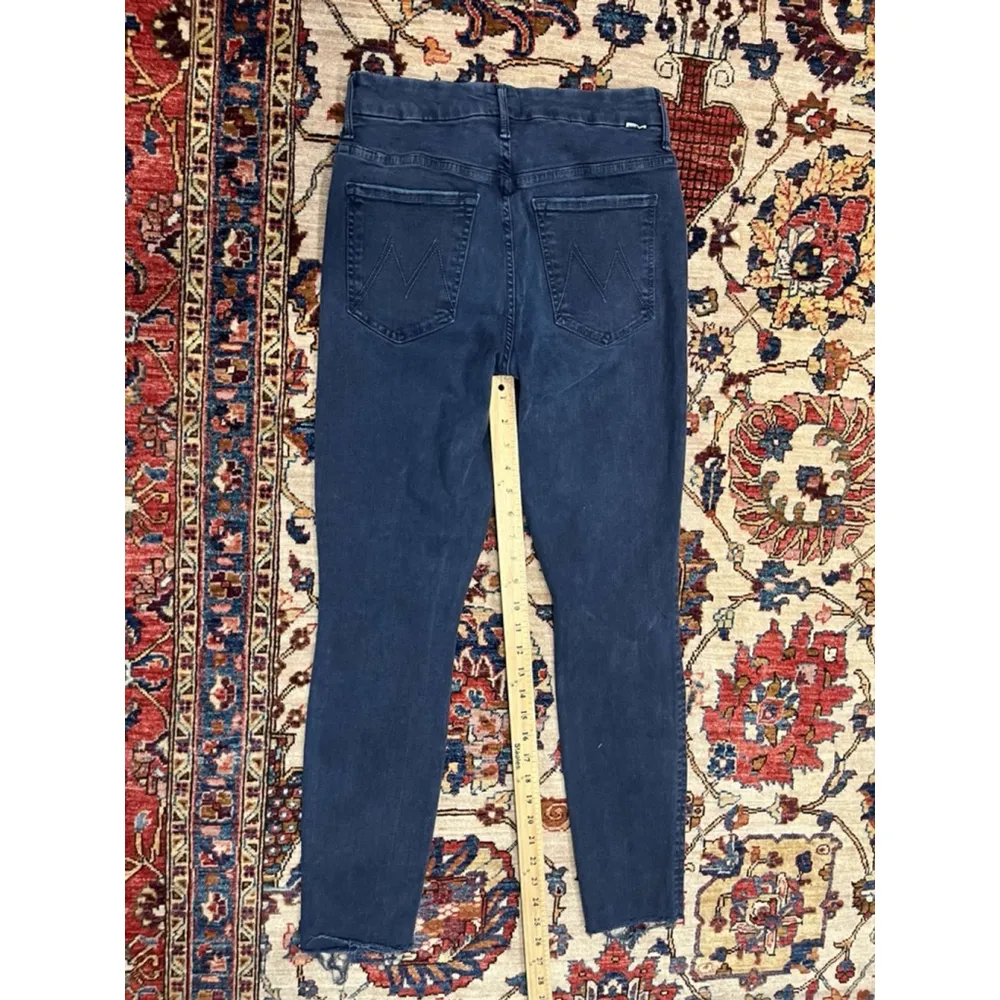 Womens Mother High Waisted Looker Ankle Fray in Pretty Just Strolled In City Blue Size 26 - Image 10
