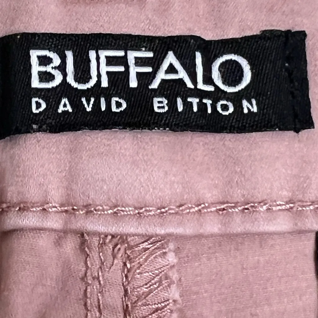 Buffalo David Bitton Dusty Rose Samuella Mid Rise Bermuda Shorts Size 14/34 VGUC - Image 5