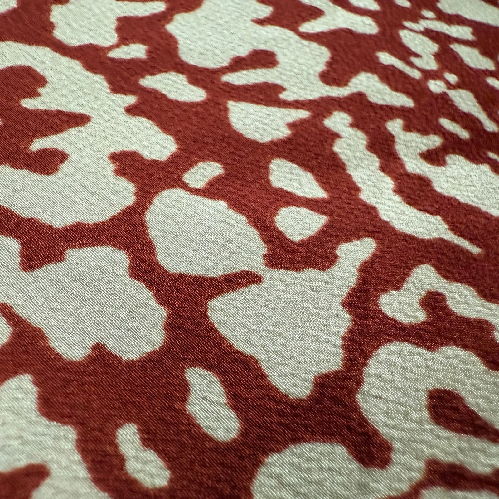 HELLO MOLLY | Red and White Crowd Dispersed Midi Satin Slip Dress | 8 BNWT - Image 5