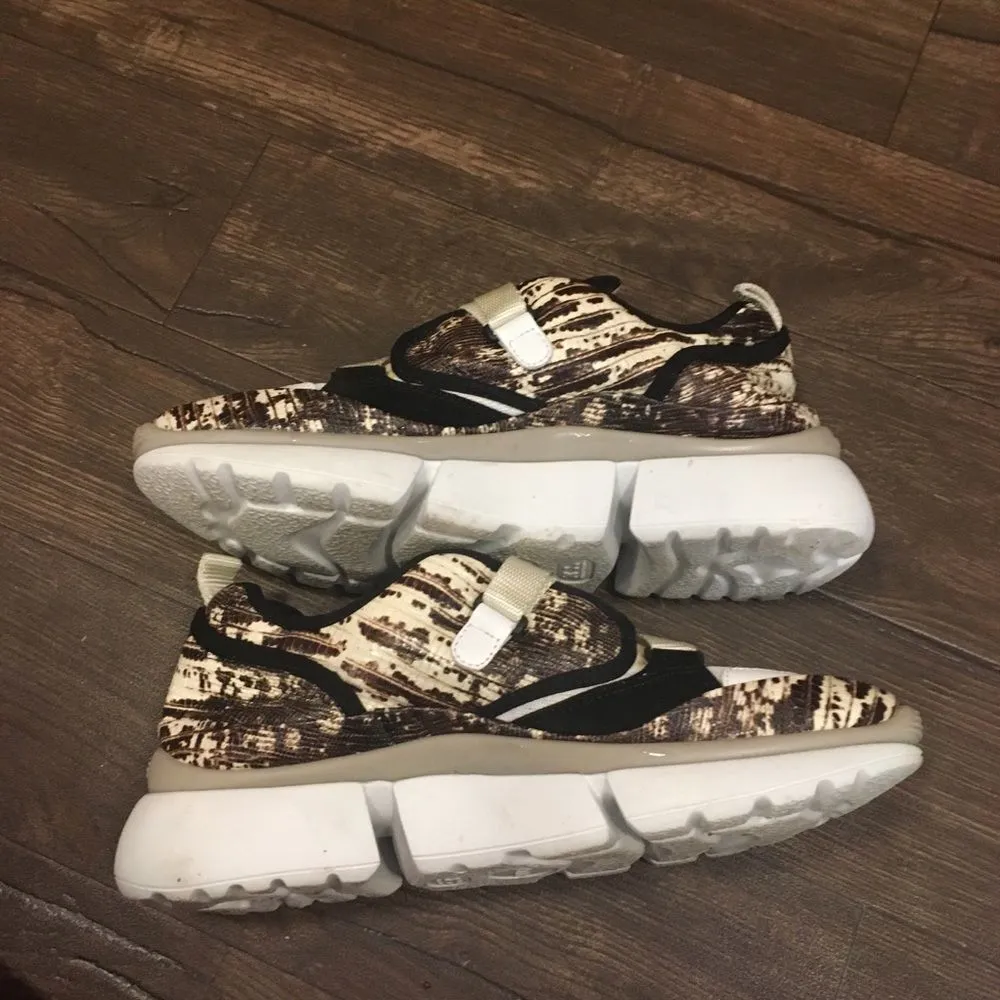 Chloe embossed lizard Sonnie trainers, size 40 - Image 3