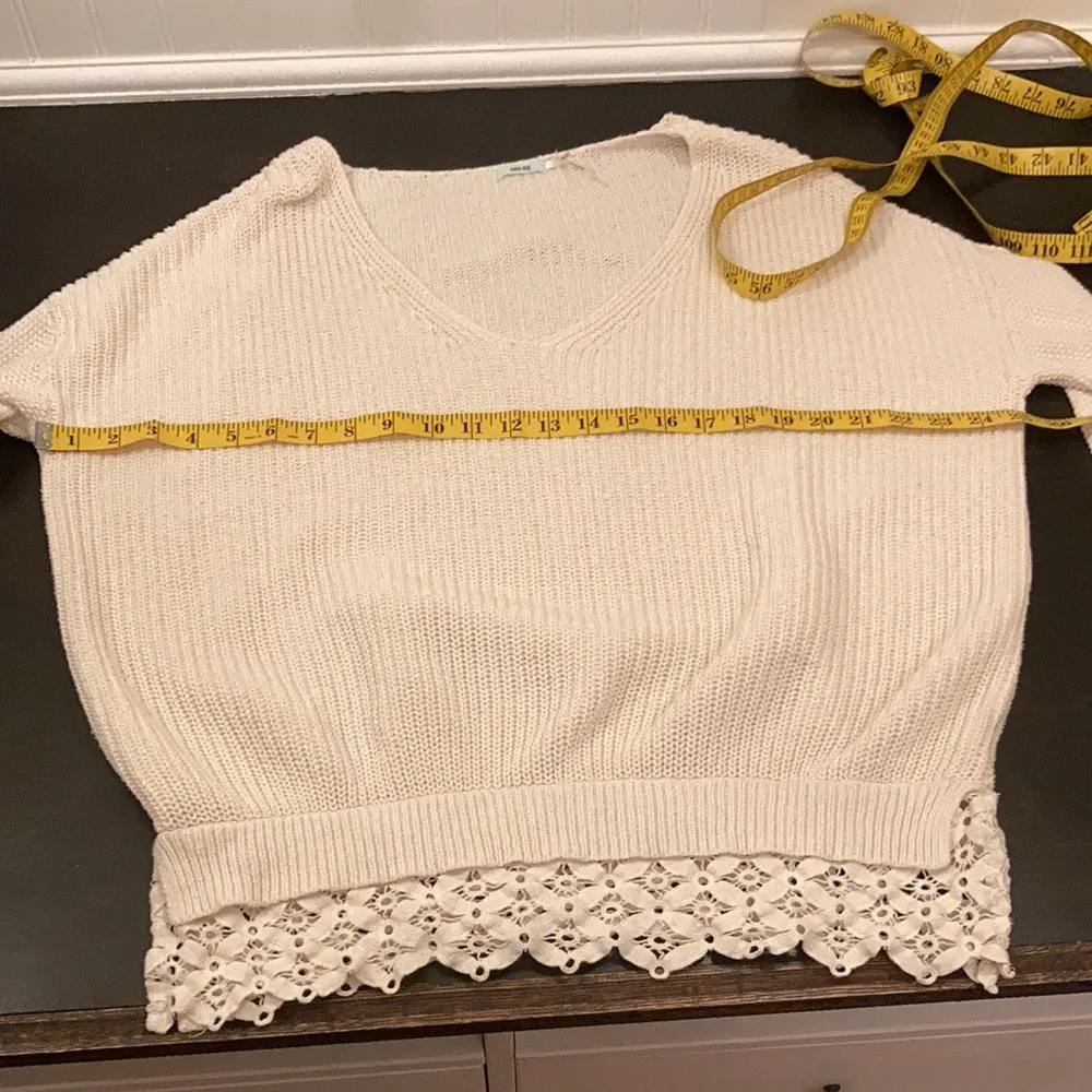 Urban outfitters Kiminchi blue cream knit sweater sz xs - Image 5